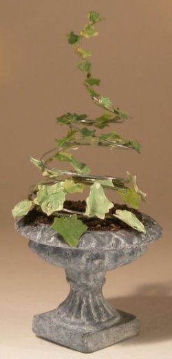 Urn w/Spiral Ivy by Brigitte Delage