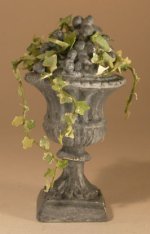 Grape Urn "Stone"w/Ivy by Brigitte Delage