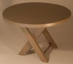 Folding Picnic Table Brown by Brigitte Delage