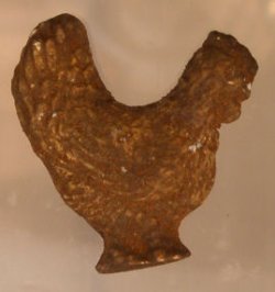 Rooster Garden "Rust" Plaque "Shabby Chic" by Brigitte Delage