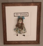 Dimential Doll Picture "Be Happy" by Carol Spence