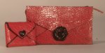 Rose Red Envelope Purse set of 3 by Francesca Verrucio