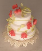 Flower Three Tir Cake by Marina Serna Box