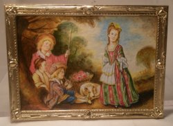 Watteau's The Dance Painting by Christopher Whitford