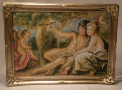 Ricer's Medora & Amgelica Painting by Christopher Whitford