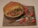 Italian Mushroom Pie Prep Board by Ana Novo