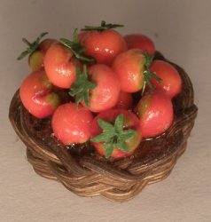 Tomatoes in Basket by TYA