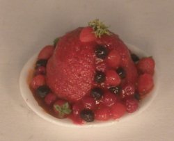 Summer Berry Dessert by Carolyn McVicker