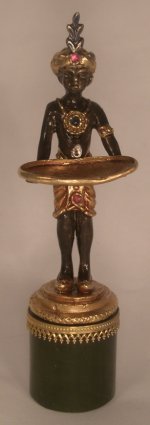 Blackamoor on Jade Base by Joseph Addotta