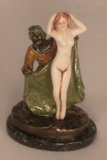 Maroccan Trader w/Carved Lady by Joseph Addotta