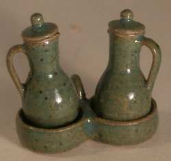 Pottery #47 Vinegar & Oil Green by Elisabeth Causeret