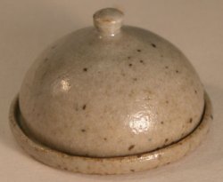 Pottery #5 Cheese Dome Grey by Elisabeth Causeret