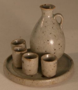 Pottery #27 Decanter Set Grey by Elisabeth Causeret