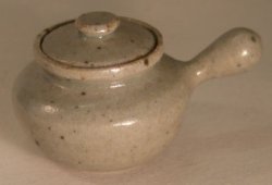 Pottery #45 Potato Pot Grey by Elisabeth Causeret