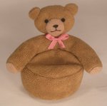 Steiff Looking Teddy Bear Chair Pink Bow