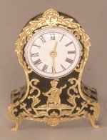 Black Boulle Clock by Keith Bougourd