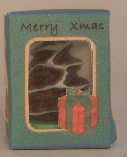 Chocolate Tree in Green Christmas Box by Linda Cummings