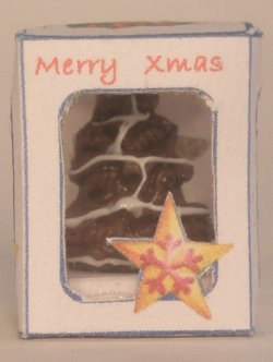 Chocolate Tree in White Christmas Box by Linda Cummings