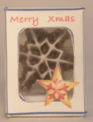 Chocolate Snowflake in White Christmas Box by Linda Cummings