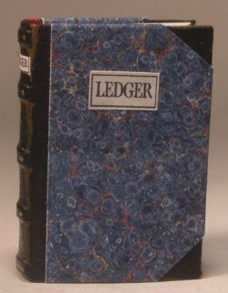 Leather Bound Ledger Blue by Truly Scrumptious