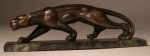 Panther on Dark Green Marble by Neil Carter