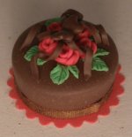 Red Flower Chocolate Cake by Manuela Michieli