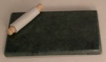 Green Marble Tray w/Rolling Pin by Manuela Michieli