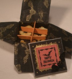 Halloween Bat Cookie Tin by Andrea Thieck