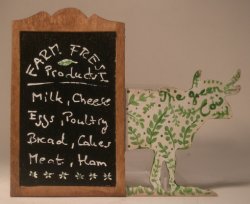 Cow Market Sign Green by Andrea Thieck