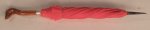Umbrella Red Duck Handle by Marie-France Beglan