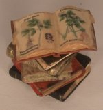 Stacked Open Book by Minibuecher