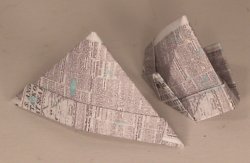 Paper Hat w/Splattered Paint by Andrea Thieck