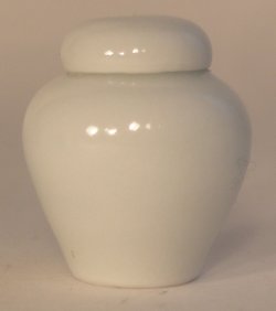 Porcelain "blanc de chine"Covered Jar Larg by Elisabeth Causeret