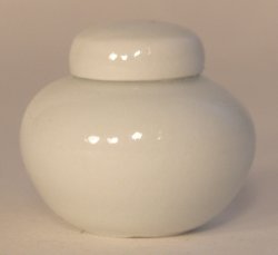 Porcelain "blanc de chine"Covered Jar Med by Elisabeth Causeret