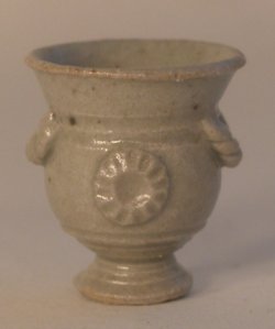 Pottery Ceche Pot #46 Grey by Elisabeth Causeret #A