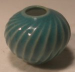 Moderon Collection Wave Vase Green by Elisabeth Causeret