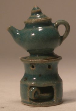 Herbal Teapot w/Stand #84 Green by Elisabeth Causeret