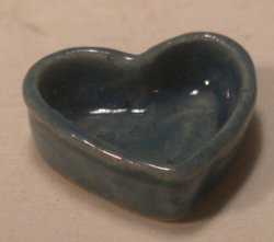 Heart Dish #108 Blue by Elisabeth Causeret