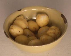 Potatoes in Enamel Bowl by Country Contrast