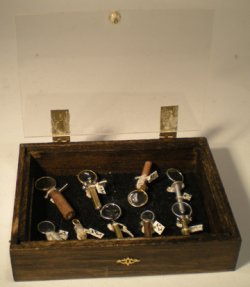 Filled Magnifing Glass Display by Debra Jackson