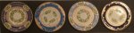 Set of 4 Plates #2 by Victoria Fasken