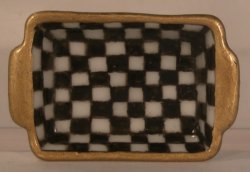 Jester Check Baking Dish by Christopher Whitford