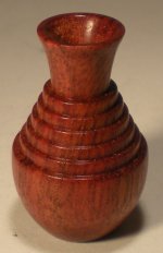 Bloodwood Carved Vase #76 by Brian Hart