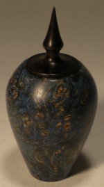 Black Ash Wood Lidded Vessel #82 by Brian Hart