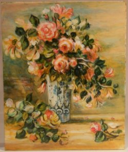 Still Life in Blue & White Vase by Christopher Whitford