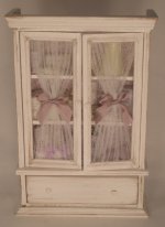Filled Armoire w/Curtain Lavender by Syreeta's