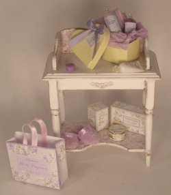 Decorated Wash Stand Lavender by Syreeta's