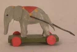 Elephant Pull Toy by Erzgebirgische
