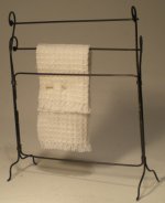 Wire Towel Stand w/Small Towel by Victoria Miniatures
