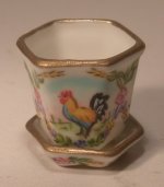 Provencal Coq Flower Pot Small by Christopher Whitford